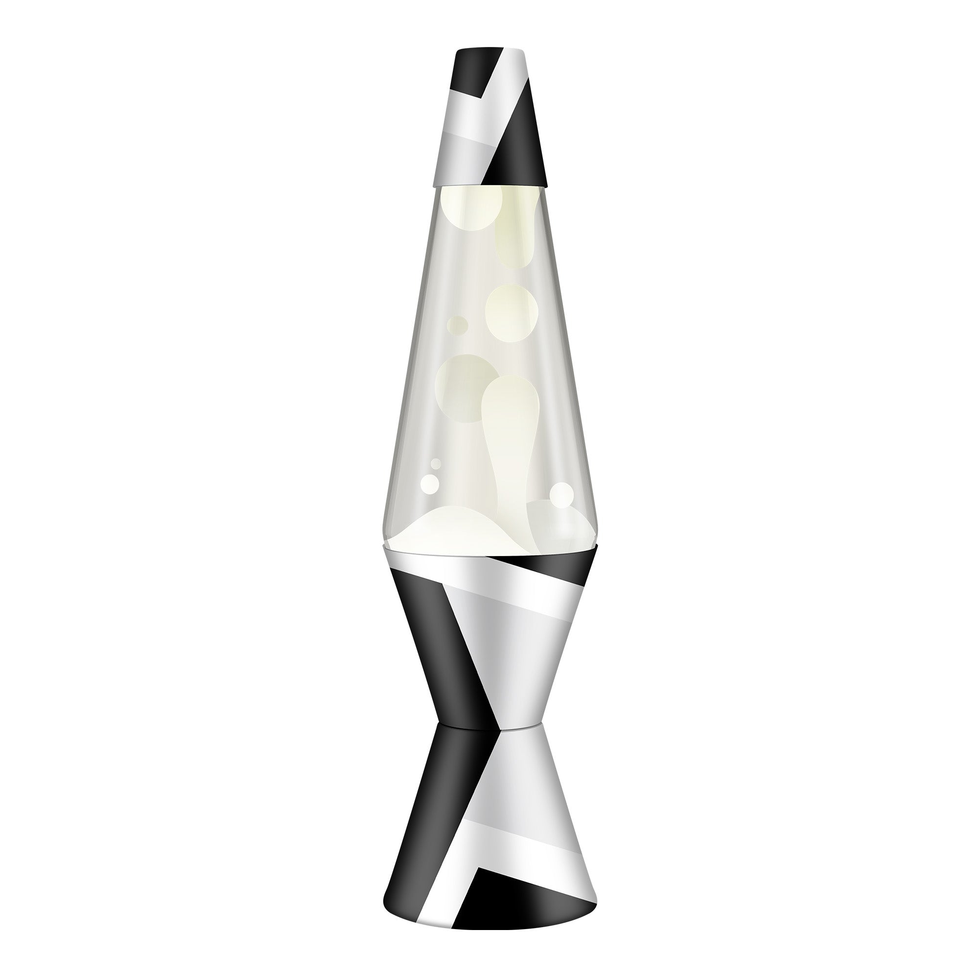 14.5" LAVA LAMP POLYGONAL WHITE TONE